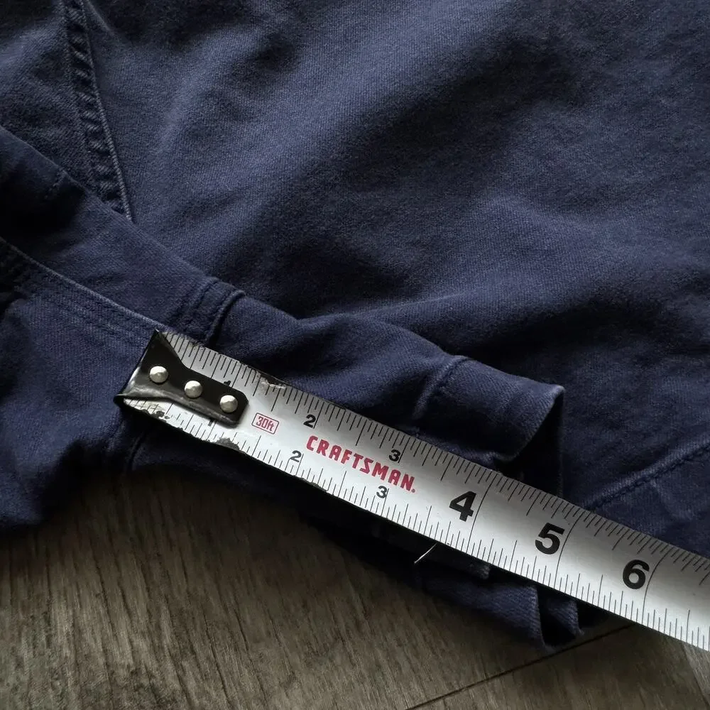 Topo Designs Women’s Mountain Shorts Blue Organic Cotton Twill Size M Gorpcore